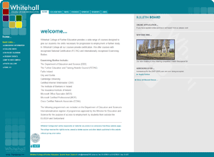 whitehall CFE website